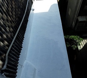 台北市溫州街4樓後陽台地面牆面腐蝕重新施作防水層施工